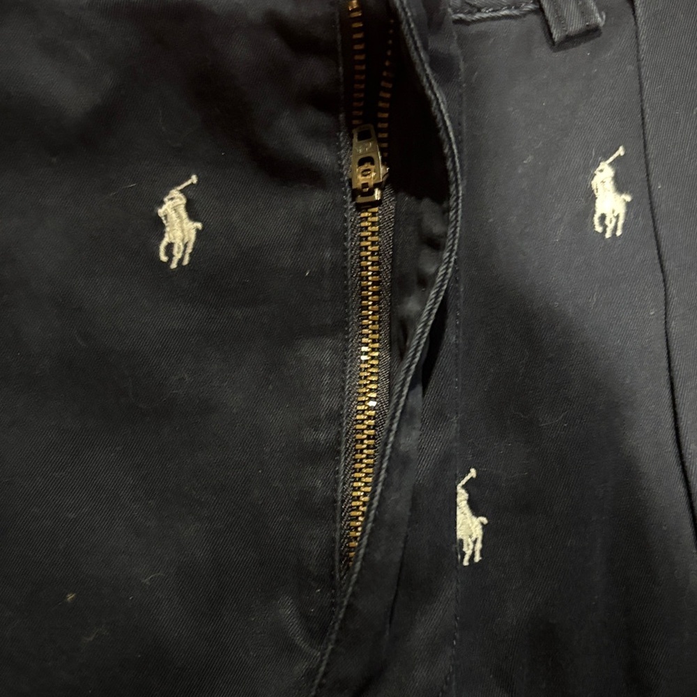 Polo by Ralph Lauren Dark Blue Shorts with White Embroidery - Picture 3 of 5